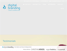 Tablet Screenshot of dbranding.de